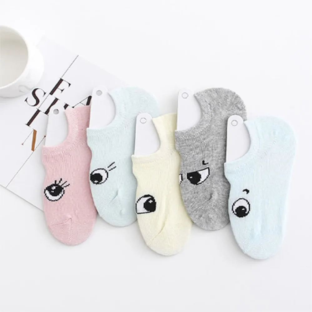 Kids Cotton No-Show Ankle Socks for Sneaker Wear Summer Cartoon Hidden Socks Boys Girls Infant Children's Footwear