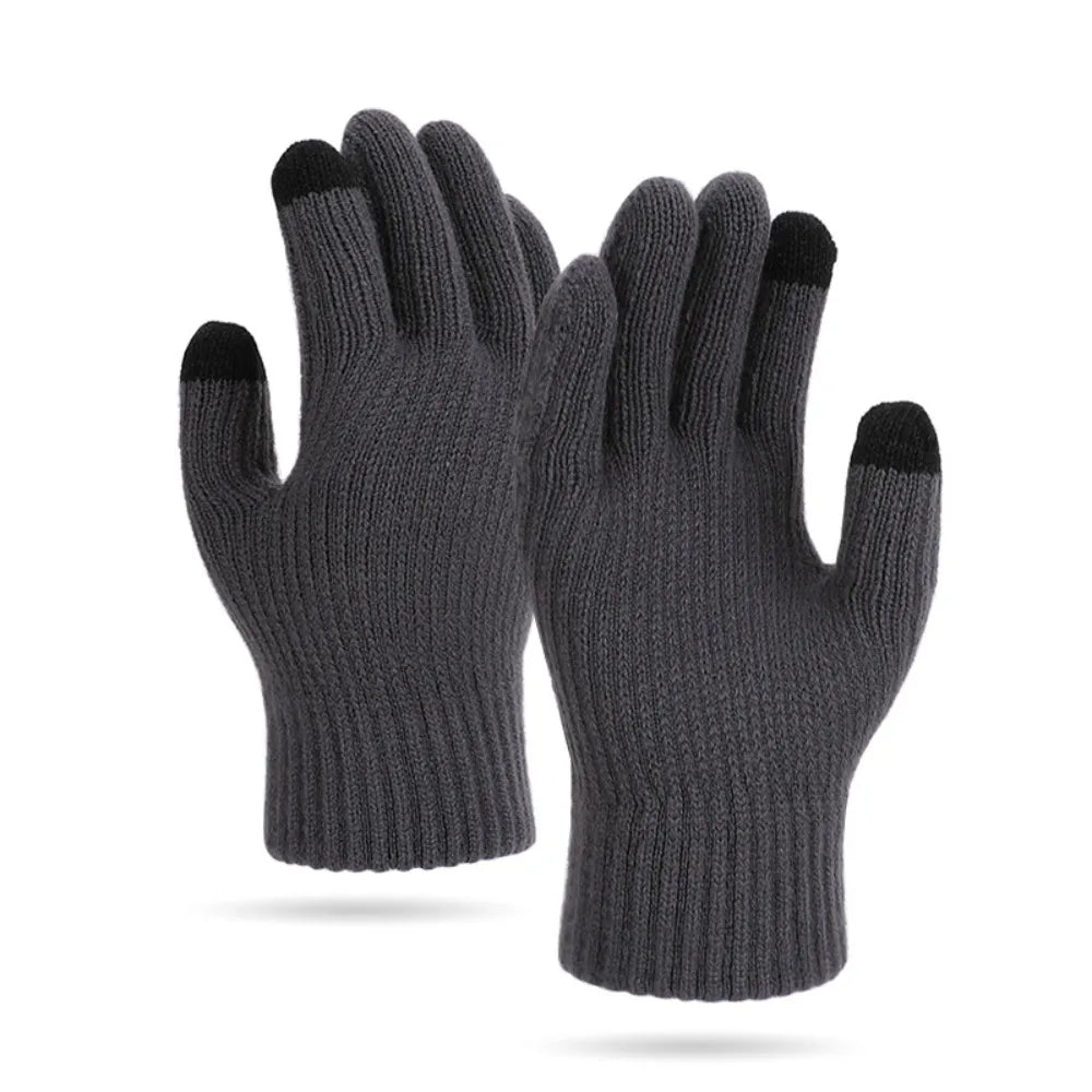 Touch Screen Gloves for Women & Men Winter Thermal Knitted Gloves Warm Stretchable Gloves for Driving Outdoor Running 6 Colors