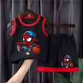 Summer Children's Sport Clothes Sets Breathable Comfortable Mesh Casual Outfits for Boys Basketball Vest and Shorts 2pcs Sets