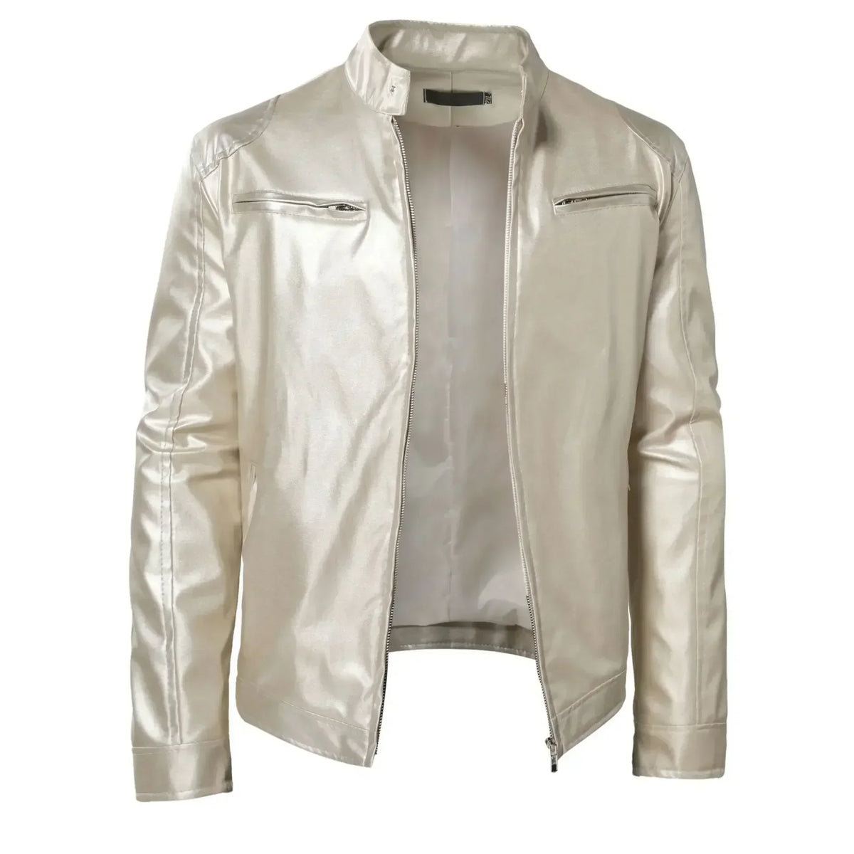 Motorcycle Leather Jackets Man Casual Fashion Motorcycle Coat Slim Fit Lapel PU Jackets Fall Anti-wind Leather Coat Male Retro