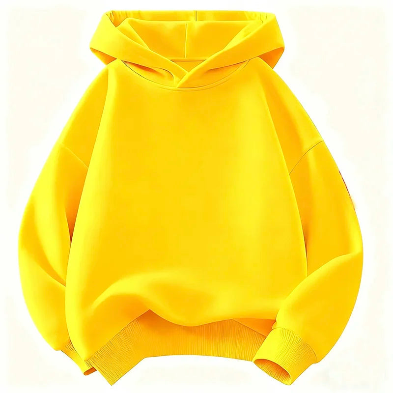 Children's Fashion Kids Boy Hoodies 2026 Spring Autumn Girls Casual Hoodies Sweatshirt Kids Solid Color Hoodies Sweatshirt