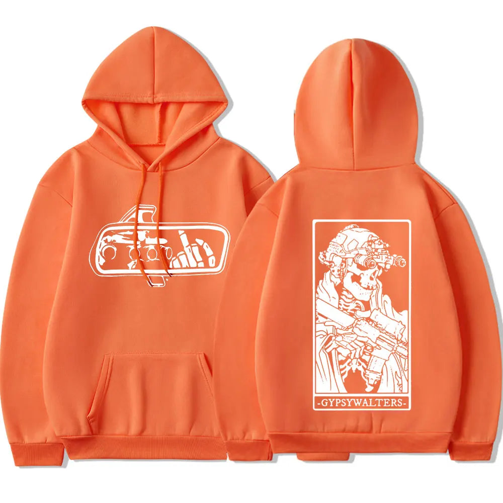Forward Observations Group GYPSYWALTERS Hoodie Men's Vintage Skeleton Graphic Hooded Sweatshirts Oversized Hoodies Streetwear