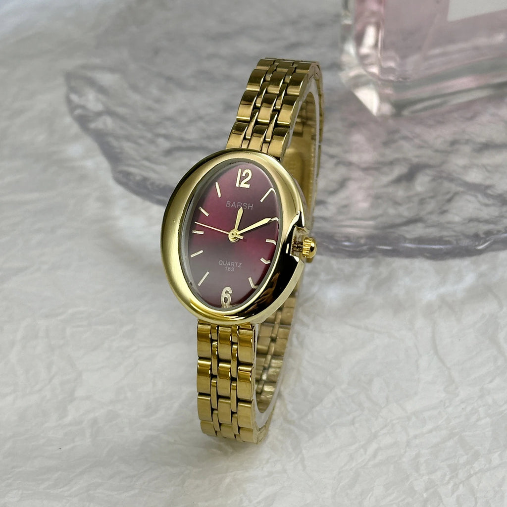 Women's Watches Fashion Simple pigeon egg Dial Steel Strap Quartz Watch Advanced Luxury Ladies' Gift Watches Clocks