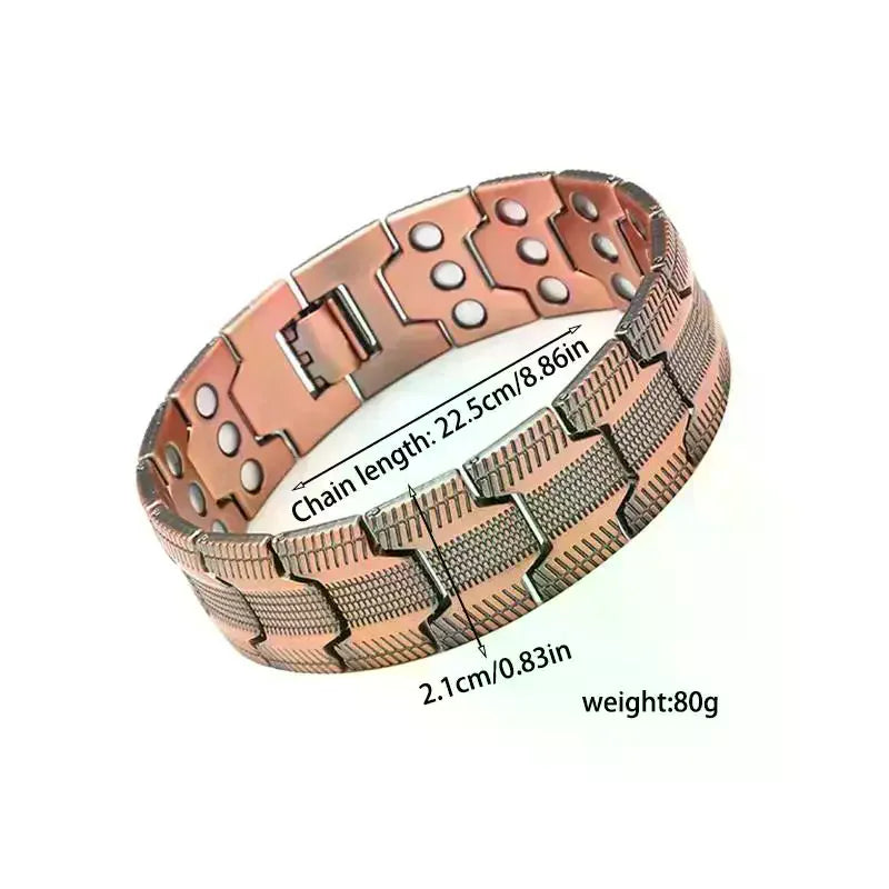 Magnetic Bracelets For Men Pure Copper Magnetic Bracelet Jewelry Jewelry Accessories For Running Sports Gym Fathers Outdoor