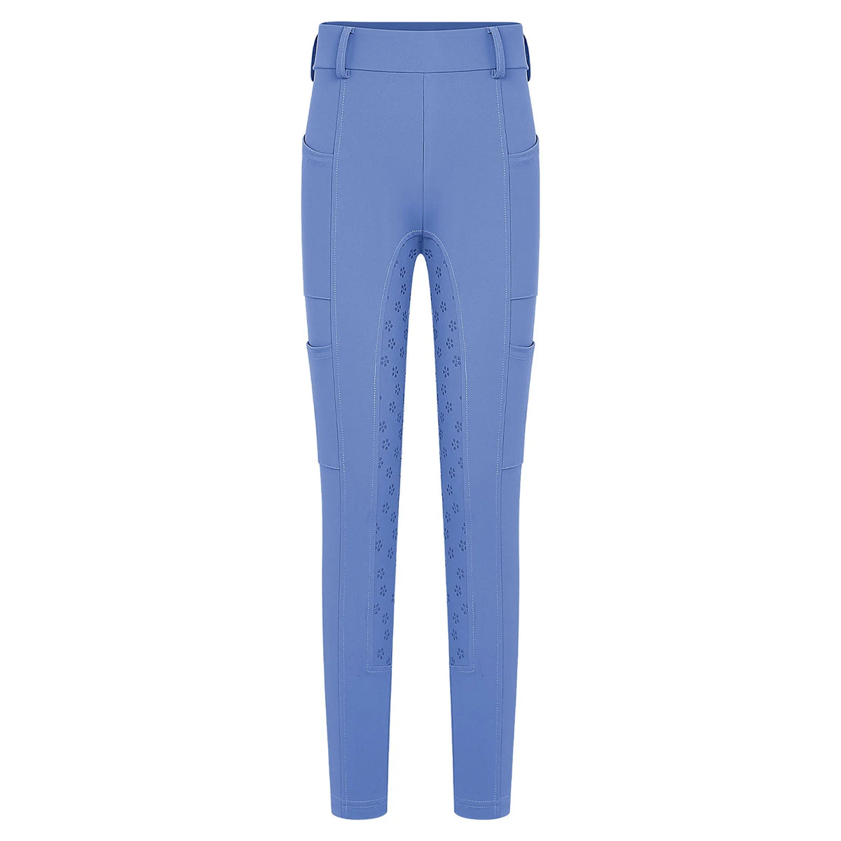 Kids Boys Girls Horse Riding Pants Sports Anti-slip Full Seat Equestrian Breeches Leggings with Multiple Pockets Outdoor Workout