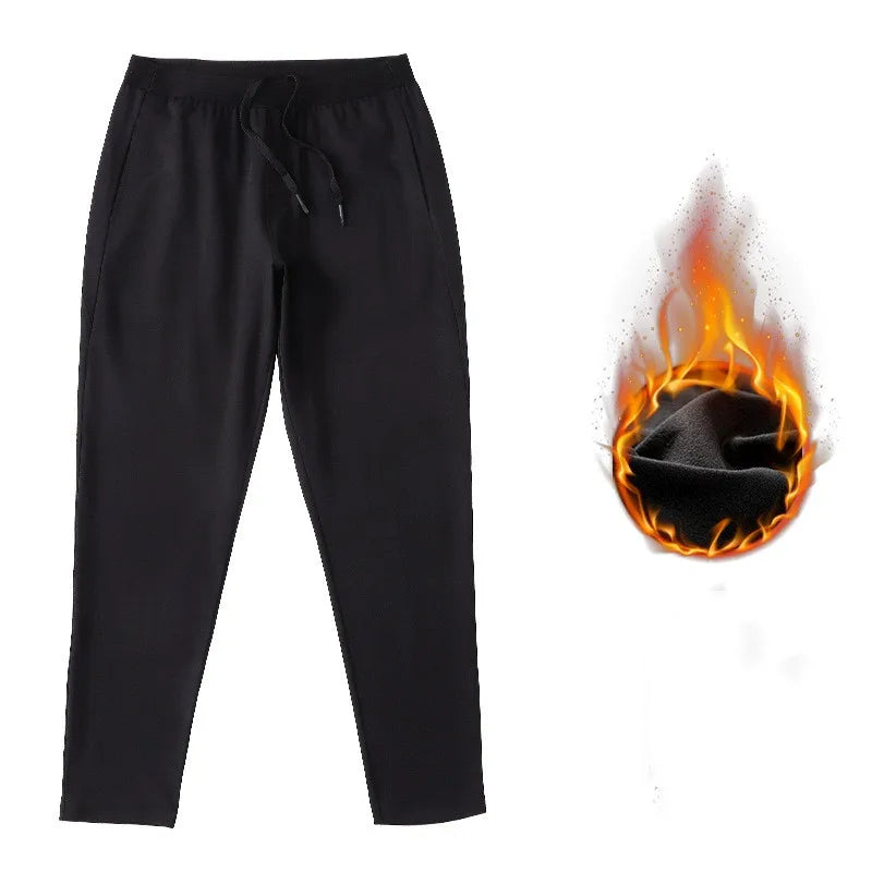 Outdoor Running Sports Pants for Men Spring Autumn Breathable Zipper Pockets Sweatpants High Elastic Quick Dry Basketball Pants