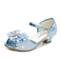 Girls Princess Shoes Summer Children High Heels Open-toe Party Wedding Toddlers Sandals Kids Causal Sequins Mary Jane Shoes