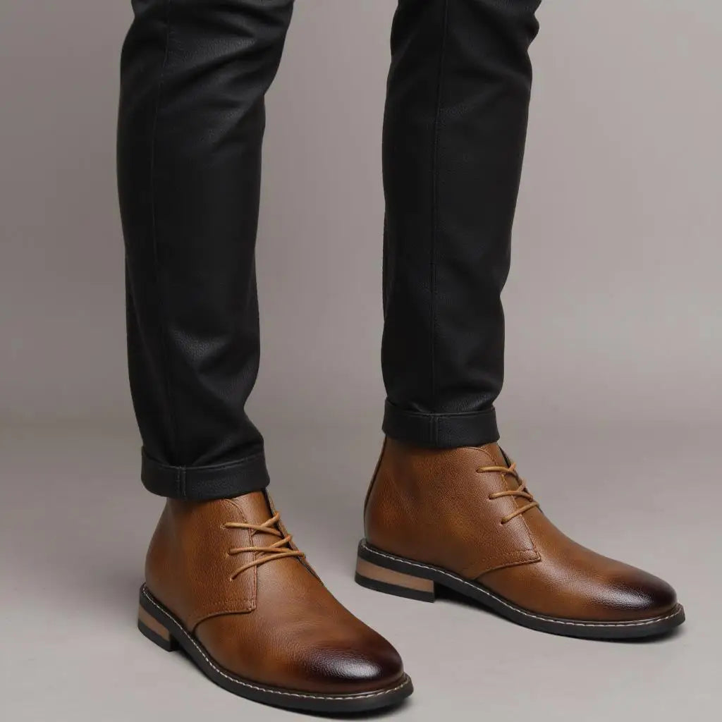 Boots Men Brand 2026 Casual Comfortable Retro Fashion Ankle Boots