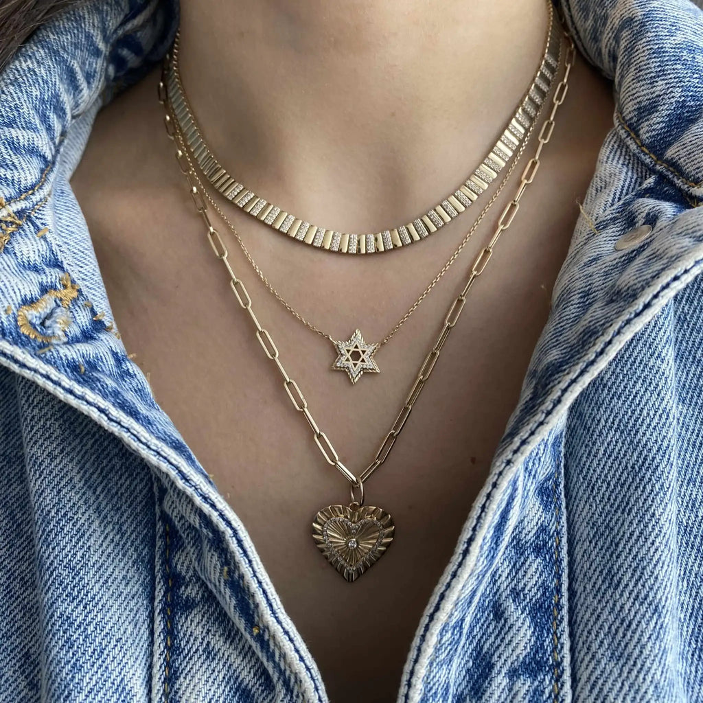 Gold Plated Fashion Women Jewelry Set Geometric Plain CZ Paved Bar Charm Link Chain Choker Necklace Bracelets