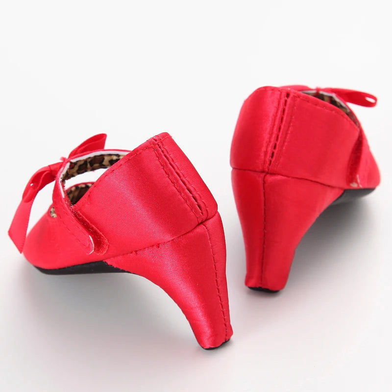 10CM/10.5CM Fashion Infant Newborn Baby Girl High Heels Shoes Princess Bow First Birthday Party Shoes Photo Props Shoes
