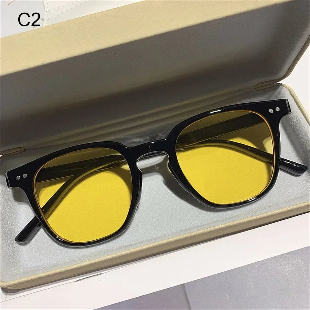 Vintage Square Sunglasses Women Men Luxury Brand Small Round Sun Glasses Female Designer Small Eyewear Oculos De Sol Male Female