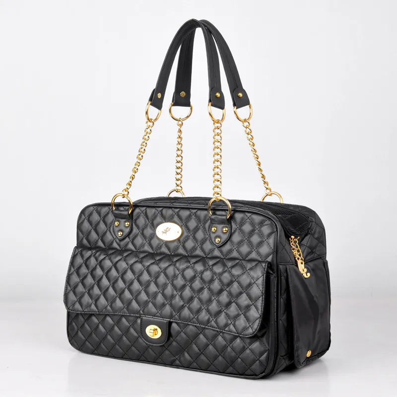 Luxury Designer Pet Carrier for Small Pets Dog Carry Bag Fashionable Cat Chihuahua, French Bulldog Pomeranian Dogs Accessories