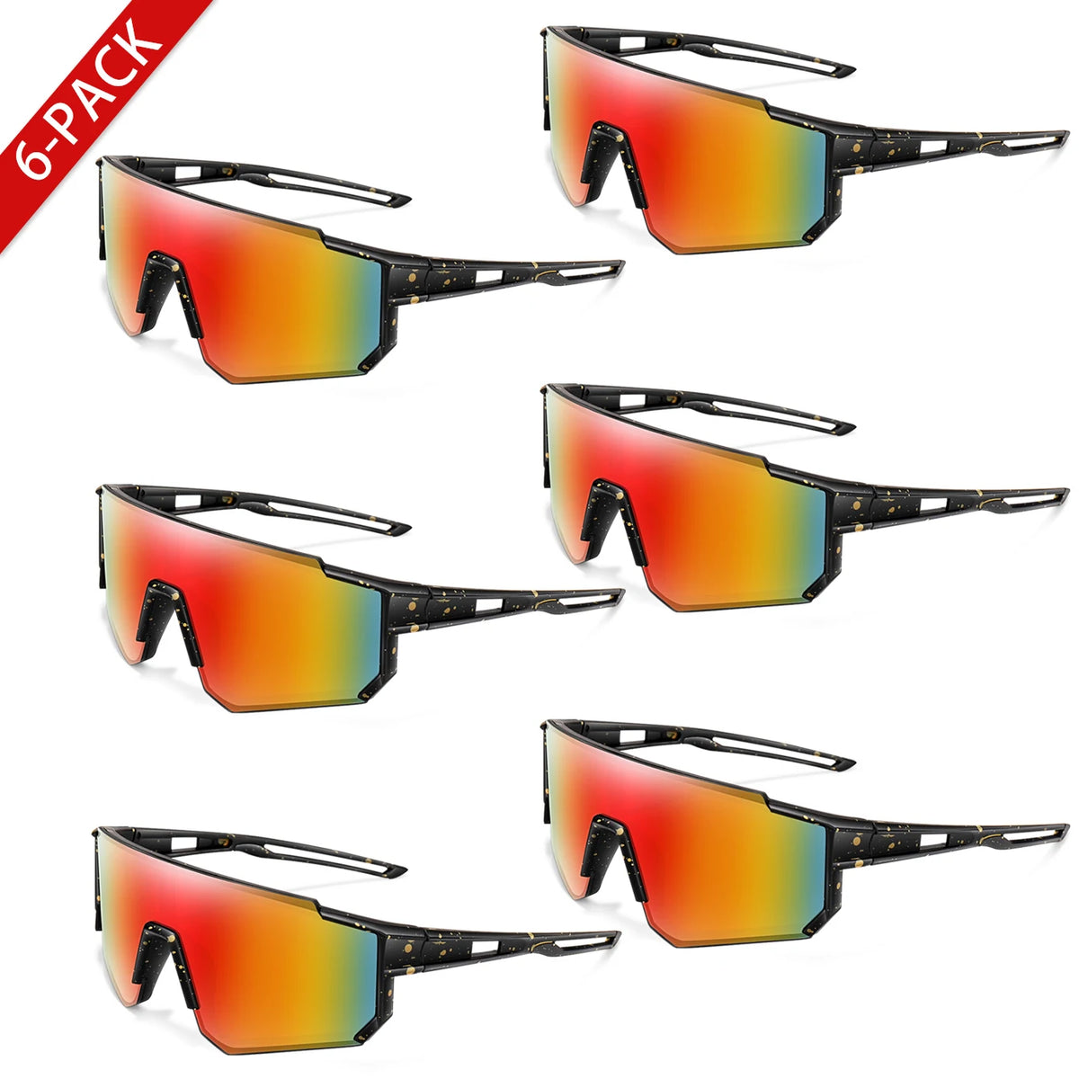 1/6 Pairs Youth Sunglasses with UV400 for Wholesale Goggles Retail Age 9-14 Years Old Boy Girls Baseball Cycling Running