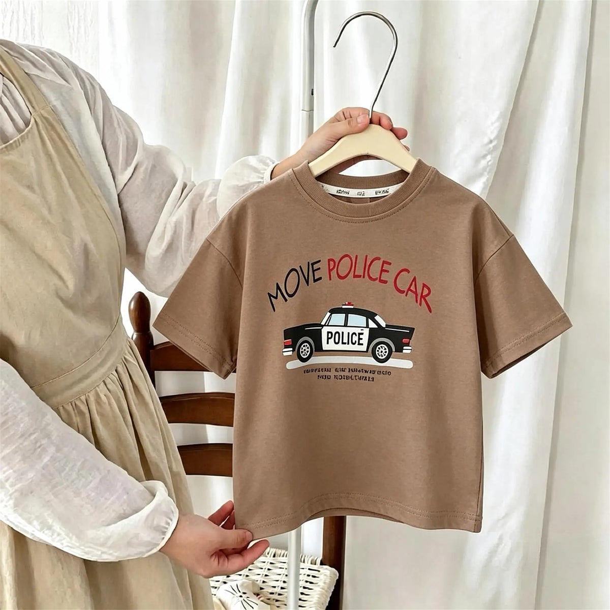 T-shirt For Boys Clothes 2026 New Summer Short Sleeve Tops Kids Tees Printed Car Fashion Crewneck Children's Tshirts 1-7 Age