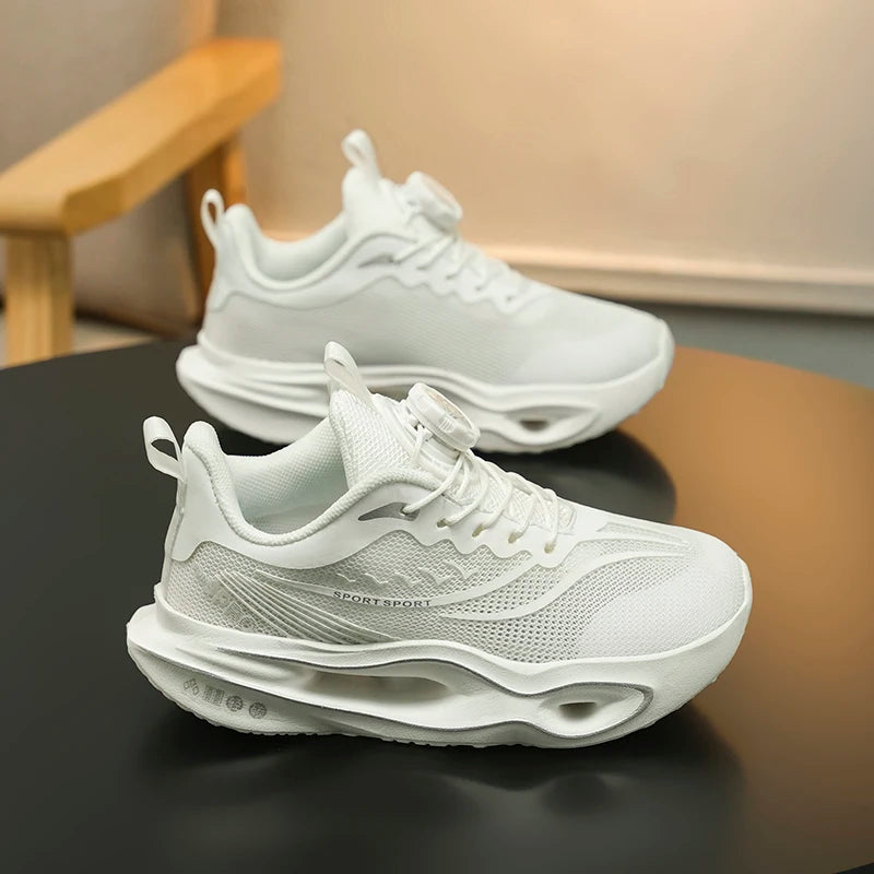 Kids Sports Shoes Carbon Plate Running Shoes Marathon Sneakers Racing Shock-absorbing Athletics Training Shoes for Boys Girls