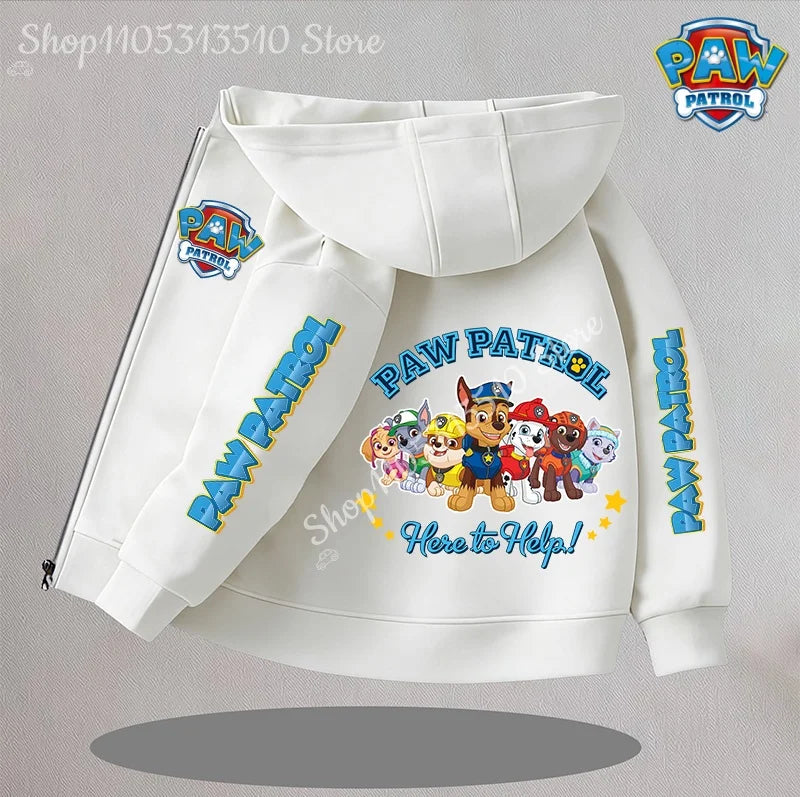 Cartoon Paw Patrol Kids Coats New Children Outerwear Warm Fleece Jacket Boys Girls Jackets for Autumn Spring Children Clothing