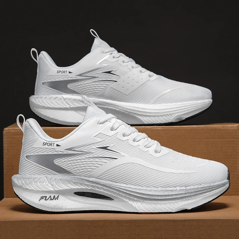 Marathon Running Shoes Men Casual Carbon Board Sports Breathable Lightweight Women's Comfortable Athletic Antiship Sneakers New