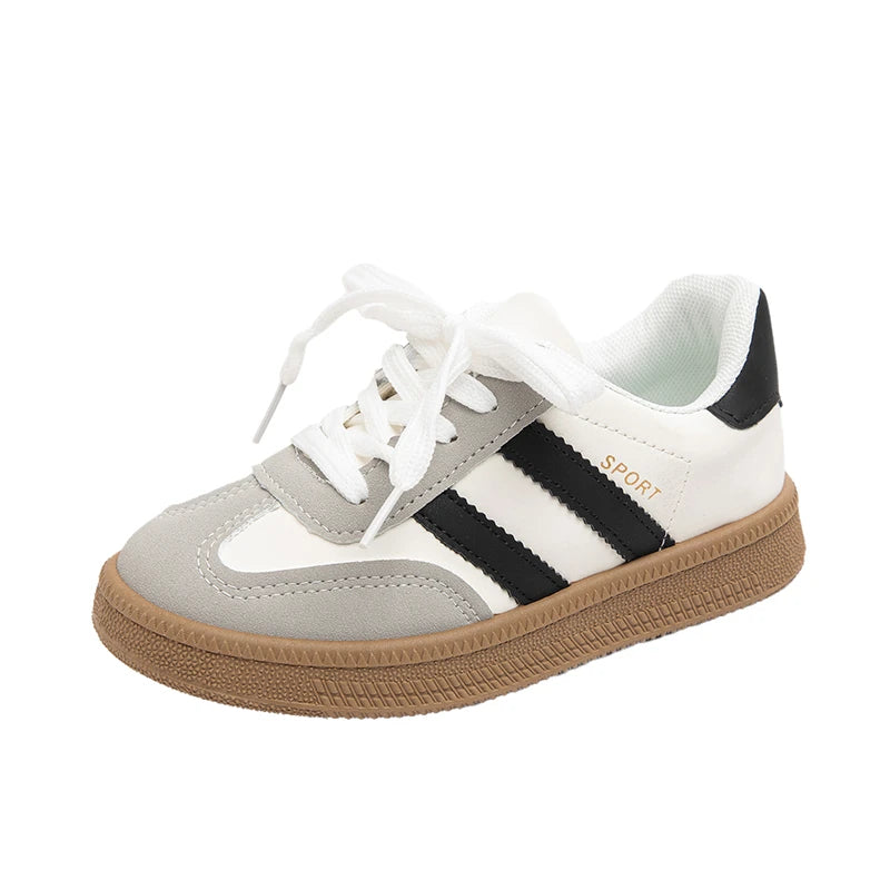 Children's Board Shoes Boys Sneakers 3-18 Years Old Khaki Boys Girls Single Shoes Four Seasons Non-slip Kids De Training Shoes