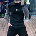 Knitted Sweaters for Men Korean Popular Clothes Fashion Knitwear Autumnr and Winter S Style Sweat Shirt Designer Pullover Man