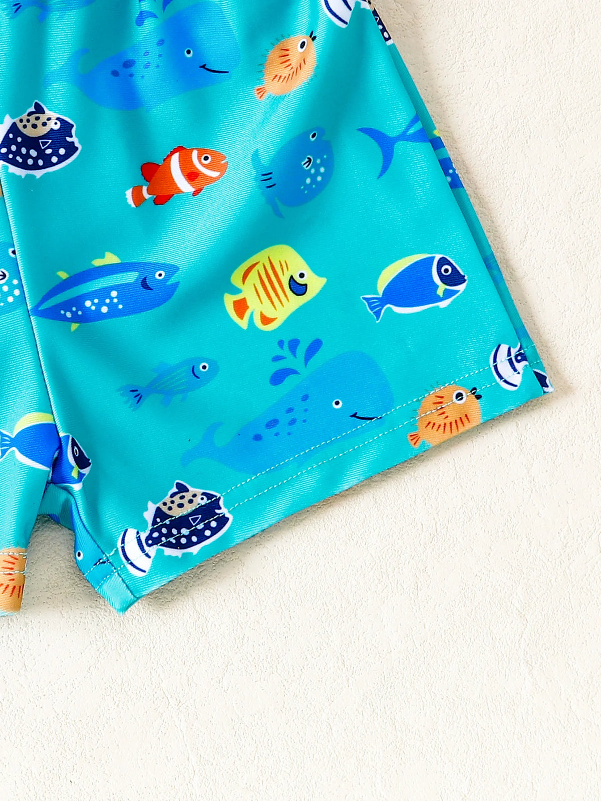 Kids Toddler Boys Bathing Trunks 12M-5Y Colorful Ocean Creature Print Quick Dry Comfort Elastic Waist Pool Beach Swimwear Shorts