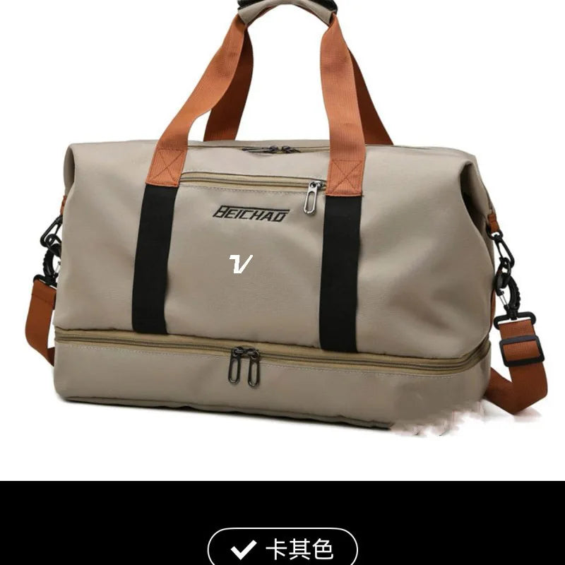 Golf Bag  Men Handbag Golf Bag PU Waterproof Golf Clothing Bag Large Capacity Independent Shoe Area Sports Bags Boston