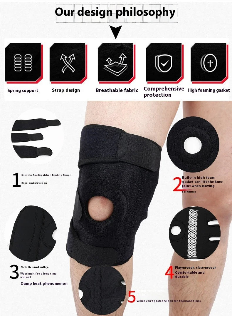 Professional knee protection equipment for men and women in sports, squatting, basketball, running, knee injury protection