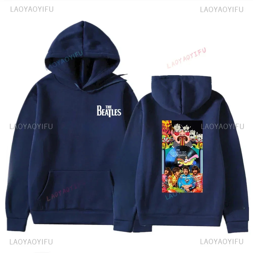 The B-Beatles Metal Rock Band Hoodie Men Women High Quality Sweatshirt Autumn Oversized Pullovers Autumn and Winter Long Sleeve