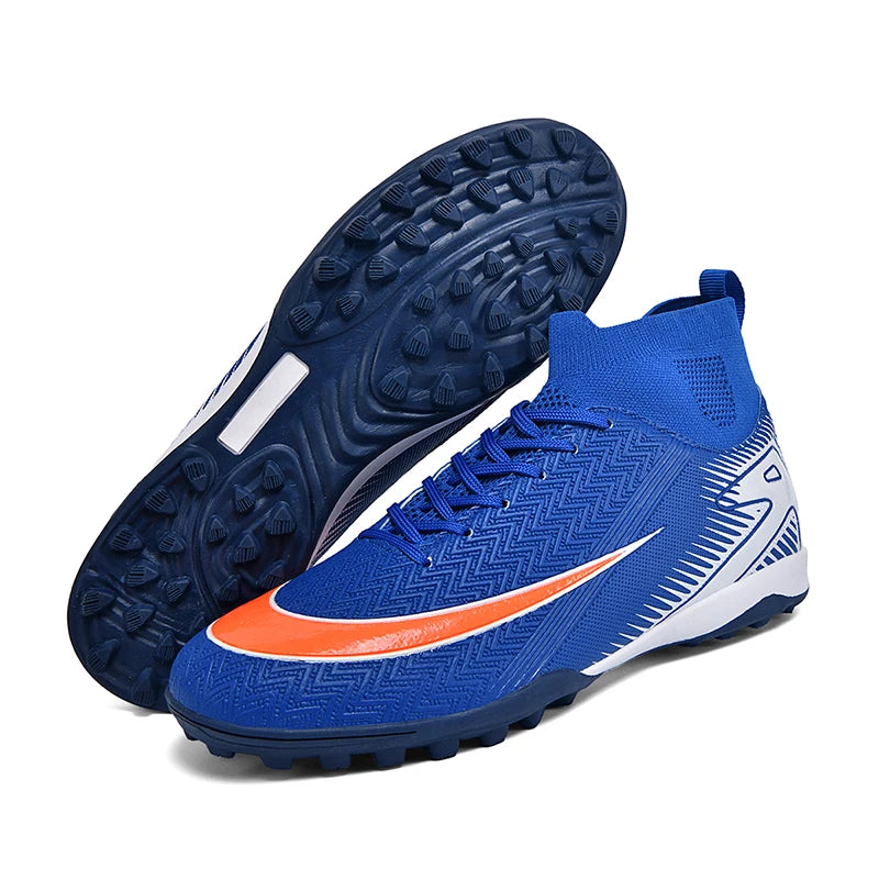 New Men Football Boots Kids Cleats Grass Soccer Shoes Futsal Indoor Ankle Match Training TF/FG Hot-selling Sport High-quality