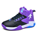 Children‘s Basketball Shoes Non-slip Breathable Basketball Training Sneakers Lace-up Boys Girls Basketball Boots Athletic Shoes