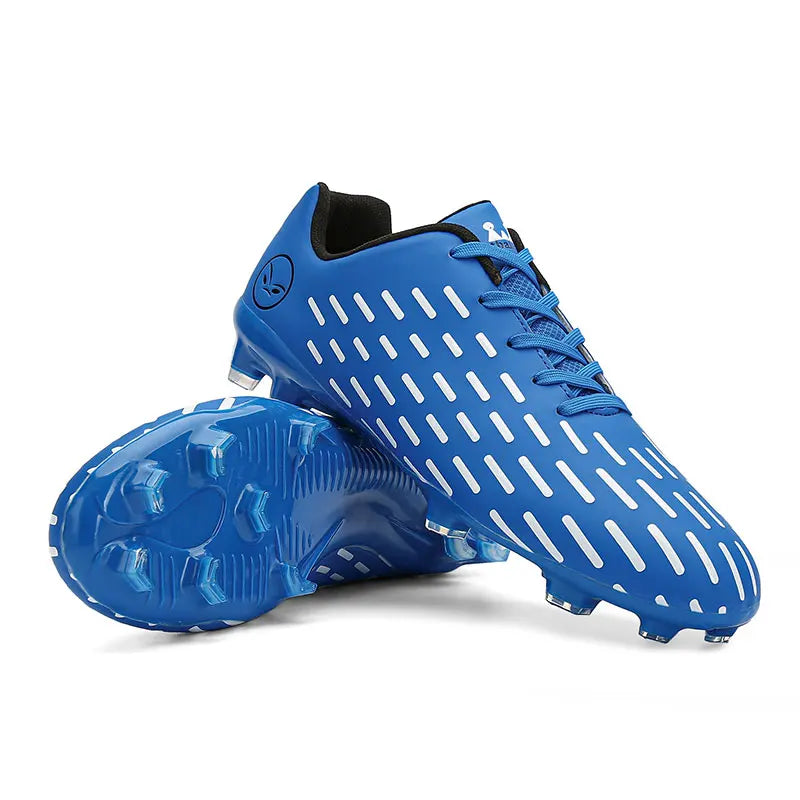 New Children Football Soccer Boots Soccer Shoes Kids Boy Girl Sneakers New Leather High Top Soccer Cleats Training Men