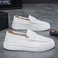 Mens loafers 2025 spring new British style casual leather shoes breathable comfortable trendy mens shoes Walking shoe