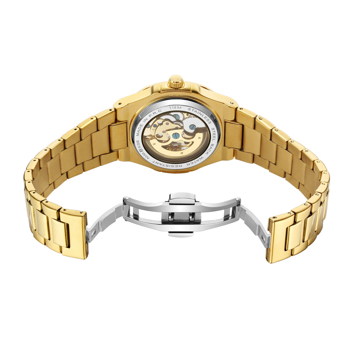 Men's Watches Luxury Automatic Watch For Men Mechanical Wristwatch Skeleton Stainless Steel Sapphire Glass Male Clock 2023