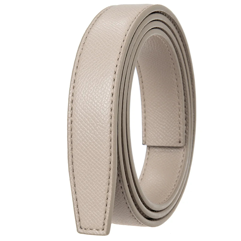 Women's Belts Ladies Luxury Brand Fashion Design Simple Versatile Jeans Accessories Women Automatic Buckle Thin Waistband 2.4cm