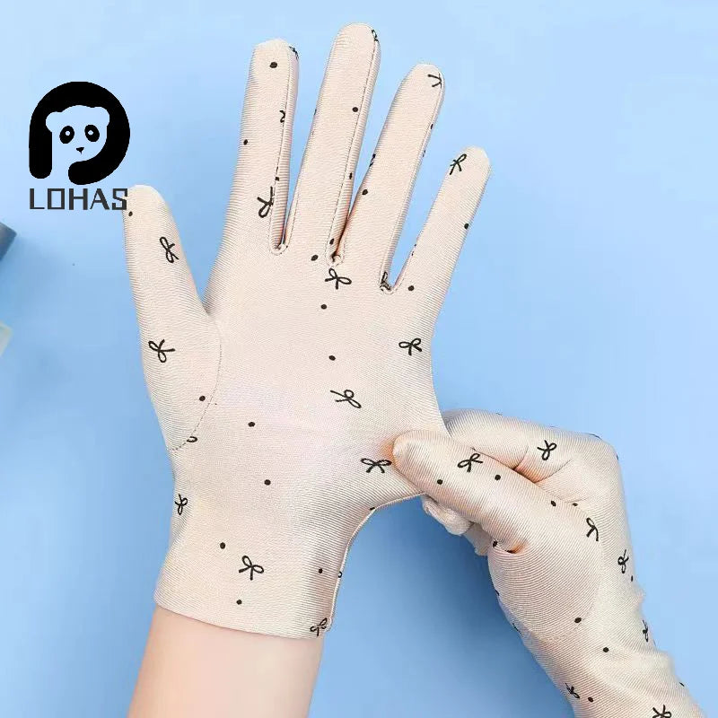 Summer Gloves for Women: Breathable Driving Mitten, Sunscreen Protection, for Girls.