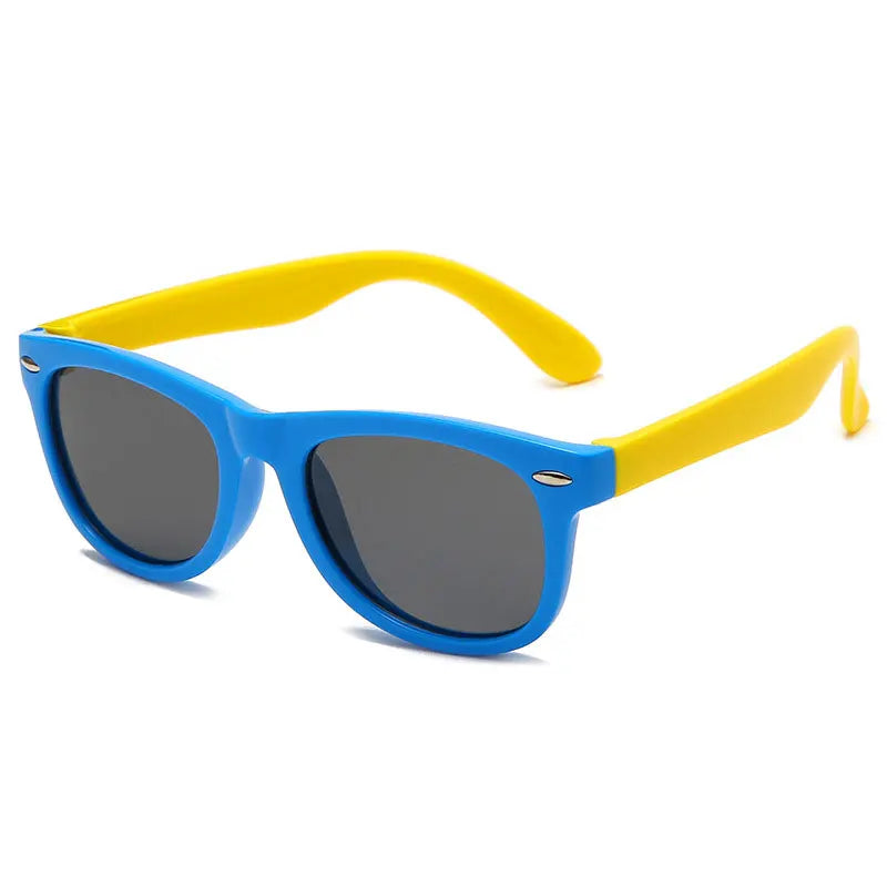 Kids Silicone Sunglasses Boys and Girls Fashion Trend Polarised Sunglasses Outdoor Travel Portable Sunglasses
