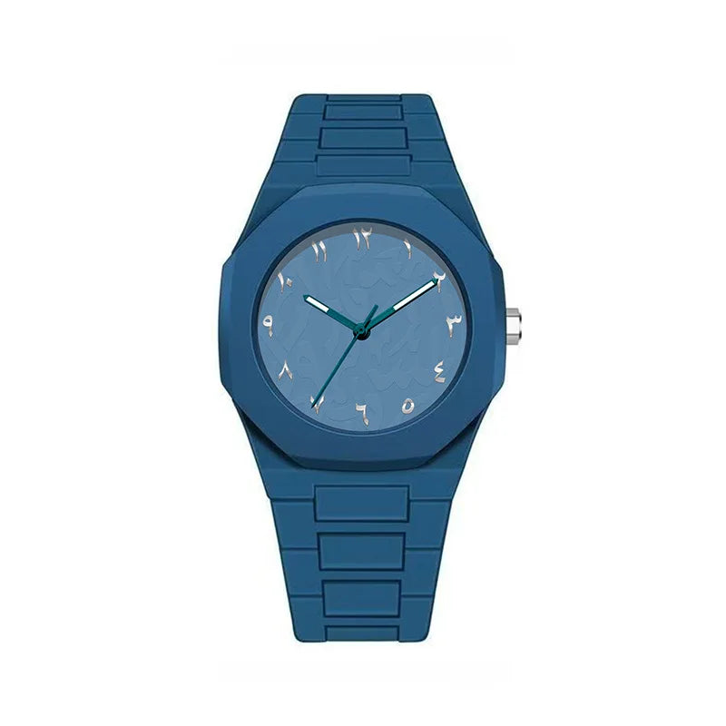 Middle Eastern Popular Sports Watches for Men and Women Dopamine Quartz Watches Niche Fashion Waterproof Stainless Steel