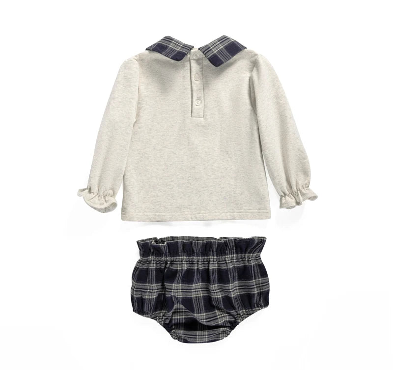 AS 2025 sweatshirt for kids  family matching set girls plaid dress boy shirt and baby romper autumn and winter clothes