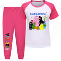 Girl Pajamas Suit Children Barbapapa T-shirts Pants Set Girls Barbamama Cotton Clothes Kids Cartoon Sleepwear As Gift