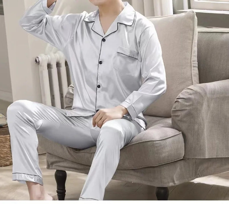 Personalized Pajamas Set, Couple Pajamas Set Customized Satin Pajamas Bachelorette Wedding Party Valentine Anniversary Gift Pjs