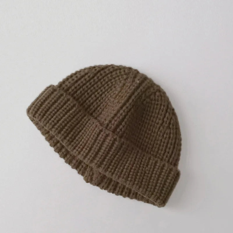 2026 Baby Knit Hat for Boys Girls Autumn Winter Warm Kids Beanie Adult Children Knit Cap Newborn Kids Caps Elastic Bonnet