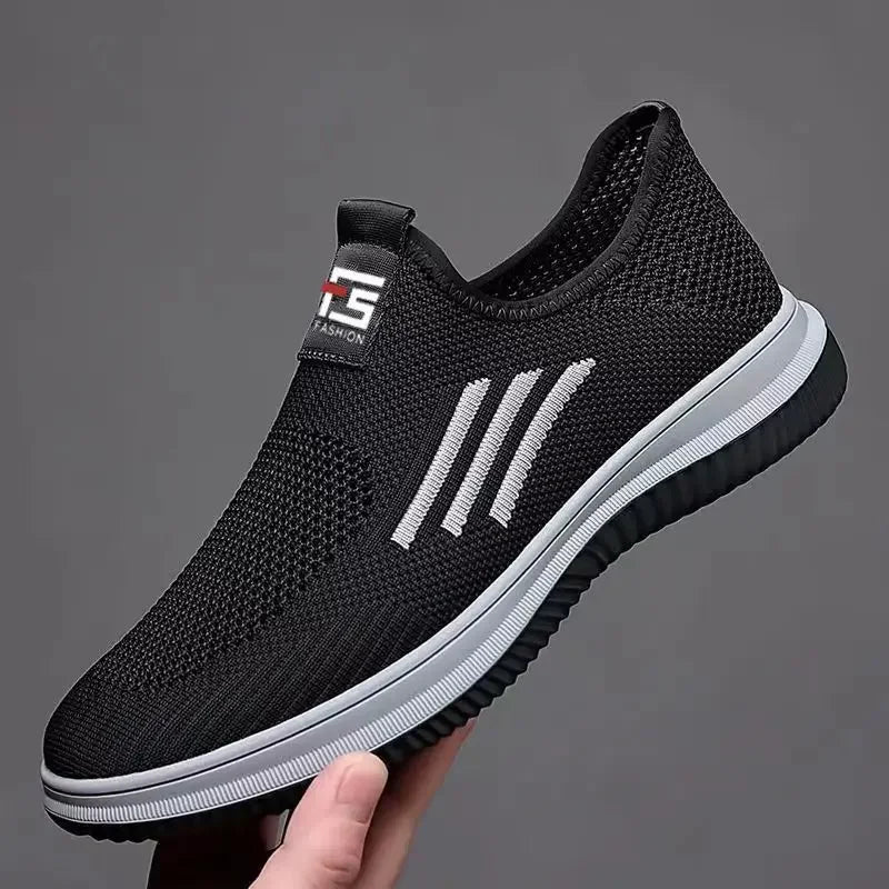 Men's Loafers Mesh Breathable Sneakers Non-Slip Casual Shoes for Men Comfortable Slip-on Walking Shoes Fashion Men Driving Shoes