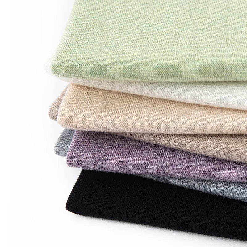 Summer New Short-Sleeved Round Neck Knitting Sweater Women's Ice Silk Thin Casual Wool T-Shirt Loose Temperament Top