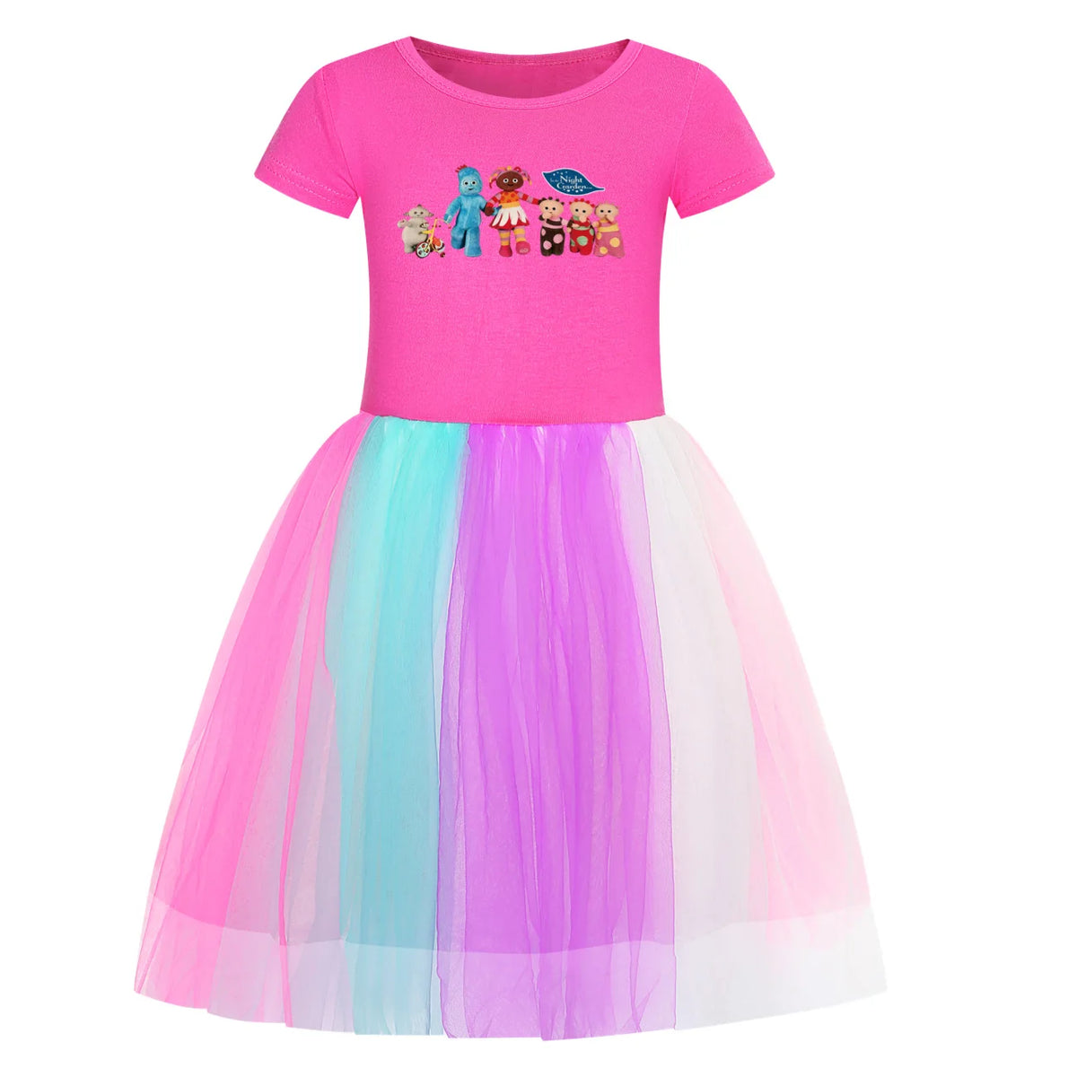 In The Night Garden vestido Kids Carnival Cosplay Dress Baby Girls Lace Casual Dresses Children Birthday Party Halloween Costume