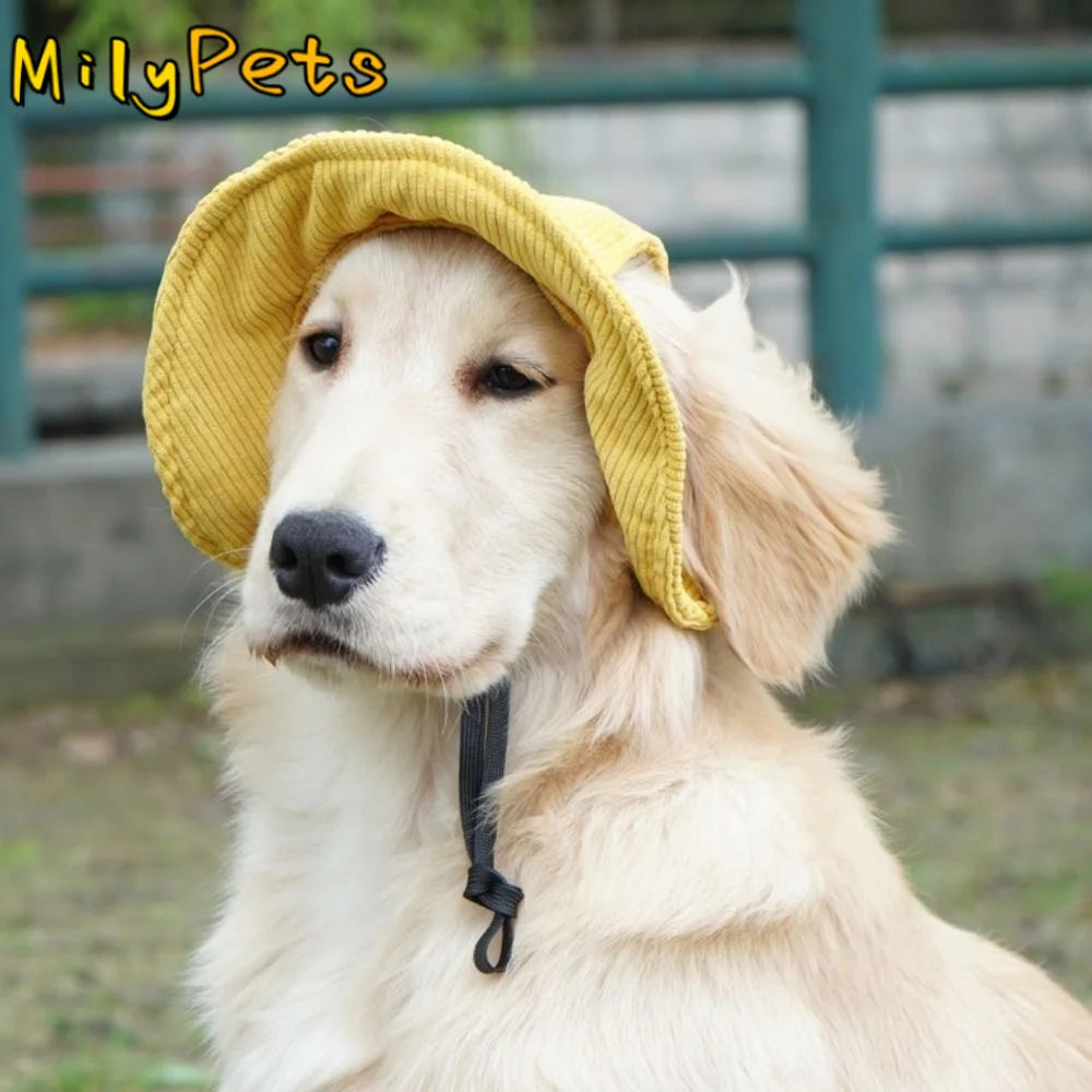 Pet Accessories Adjustable Dog Fisherman Hat Soft with Ear Holes Cat Sunscreen Hat Breathable Dog Baseball Cap for Dogs Cats