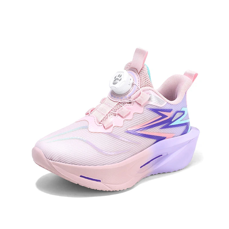 Kids Fashion Running Shoes Casual Sports Shoes for Children Lightweight Breathable Gym Trainers Boys Girls Thick-bottom Sneakers