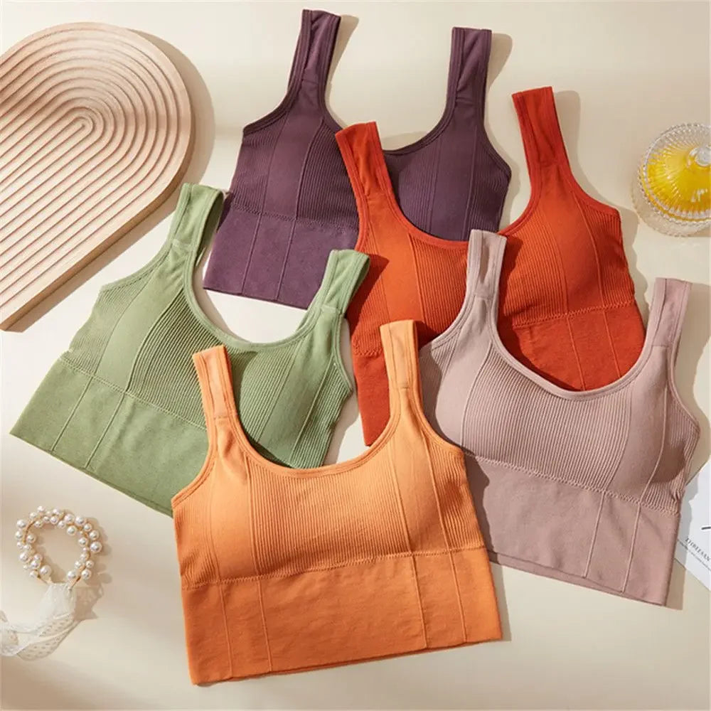 Sport Bra Sportswear Woman Gym Summer New Breathable Inner and Outer Wear Vest Women's No Steel Ring Gathered Sports Underwear