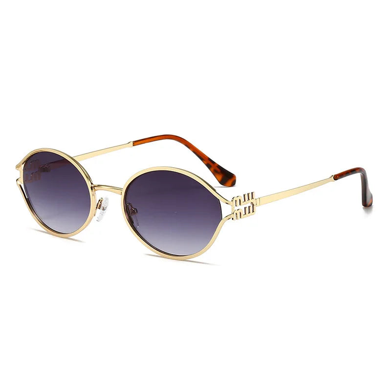Sunglasses for Women Retro Oval 90s Sun Glasses Lightweight Vintage Cat Eye Trendy ShadesProtection Lens