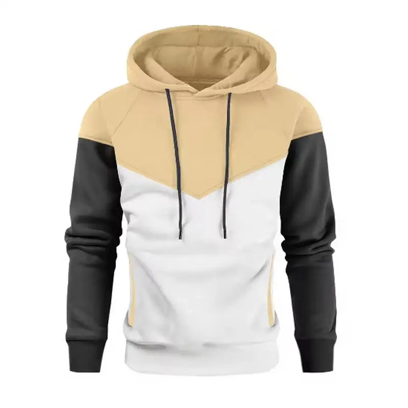 Solid color men's hoodie grab fleece warm men's sweatshirt Fashion street casual men loose breathable jumper brand hoodie