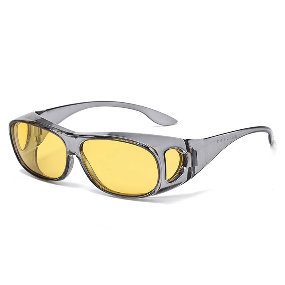 Sunglasses Fit Over Glasses for Men Women, Wrap-Around Glasses UV400 Protection for Driving and Outdoor