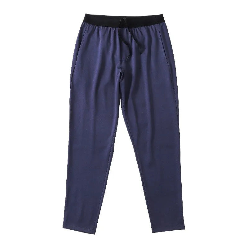 Outdoor Running Sports Pants for Men Spring Autumn Breathable Zipper Pockets Sweatpants High Elastic Quick Dry Basketball Pants